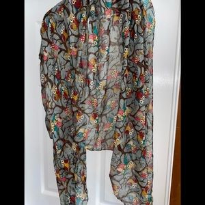 Owl print scarf